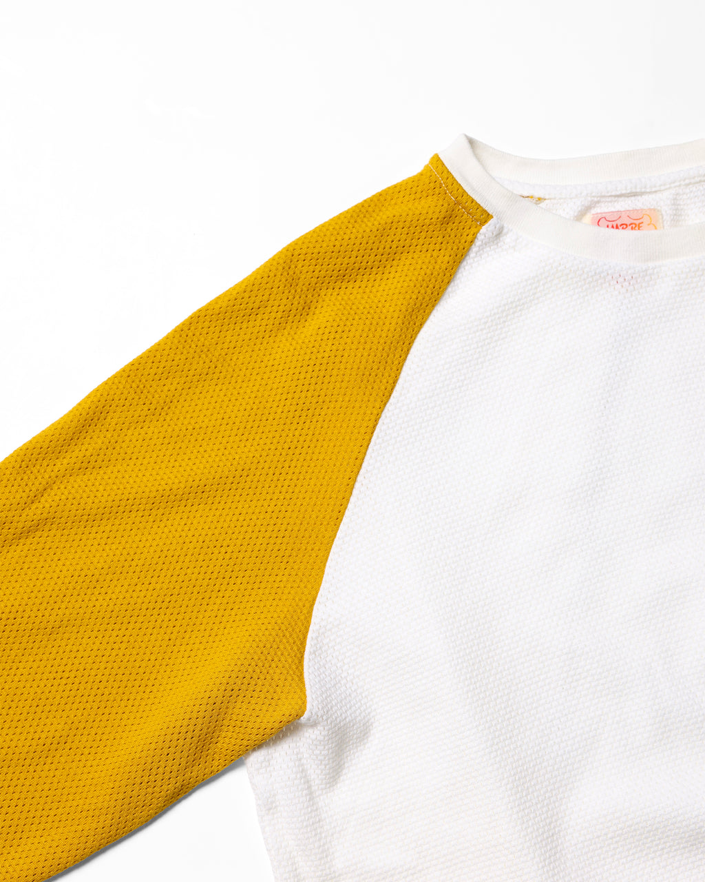HACHINOS Commemorative Tricot Mesh Combi Raglan / Combee (Faded White/Yellow)