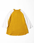 HACHINOS Commemorative Tricot Mesh Combi Raglan / Combee (Faded Yellow/White)