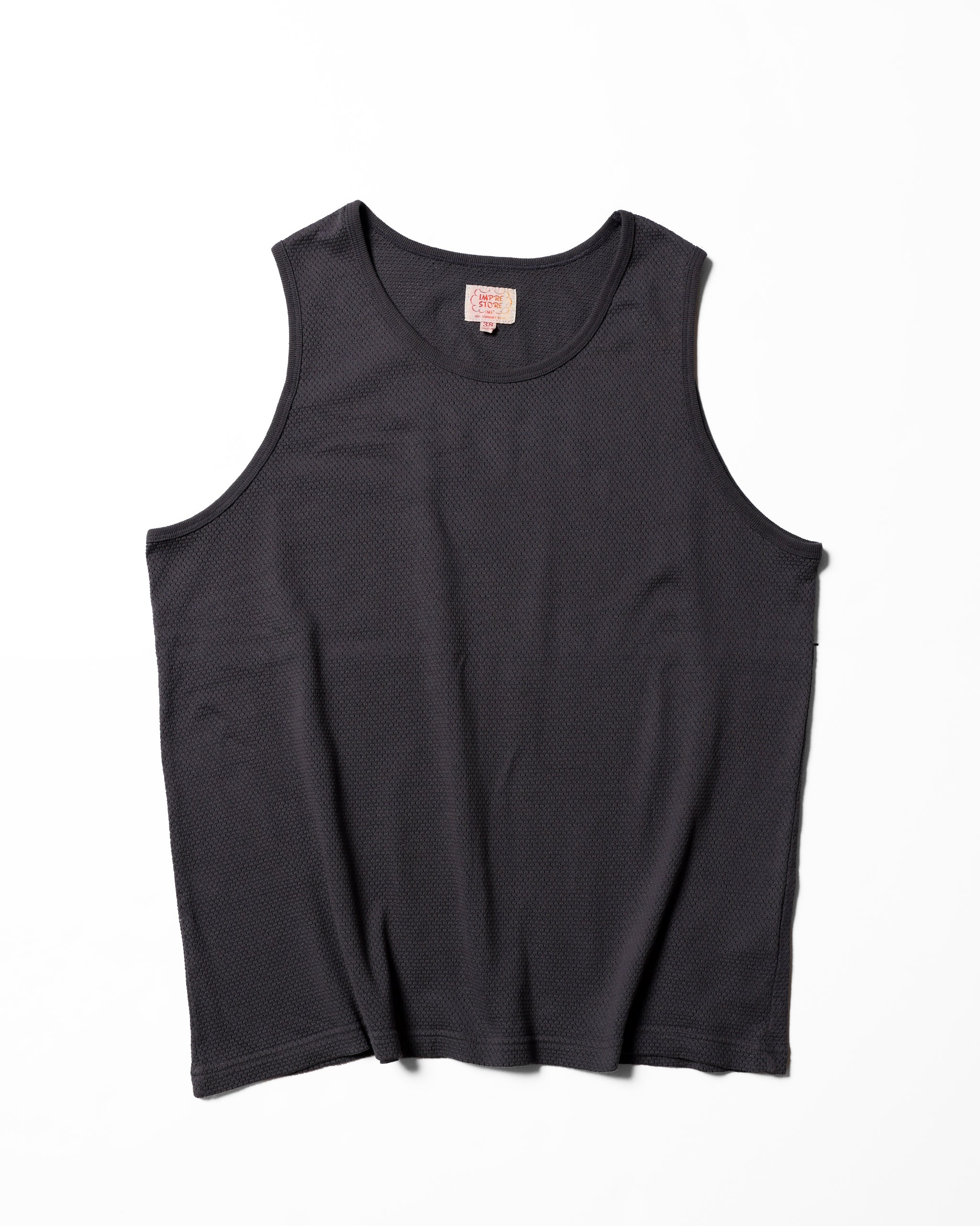 Tricot Mesh Tank Top / Brock (Charcoal)