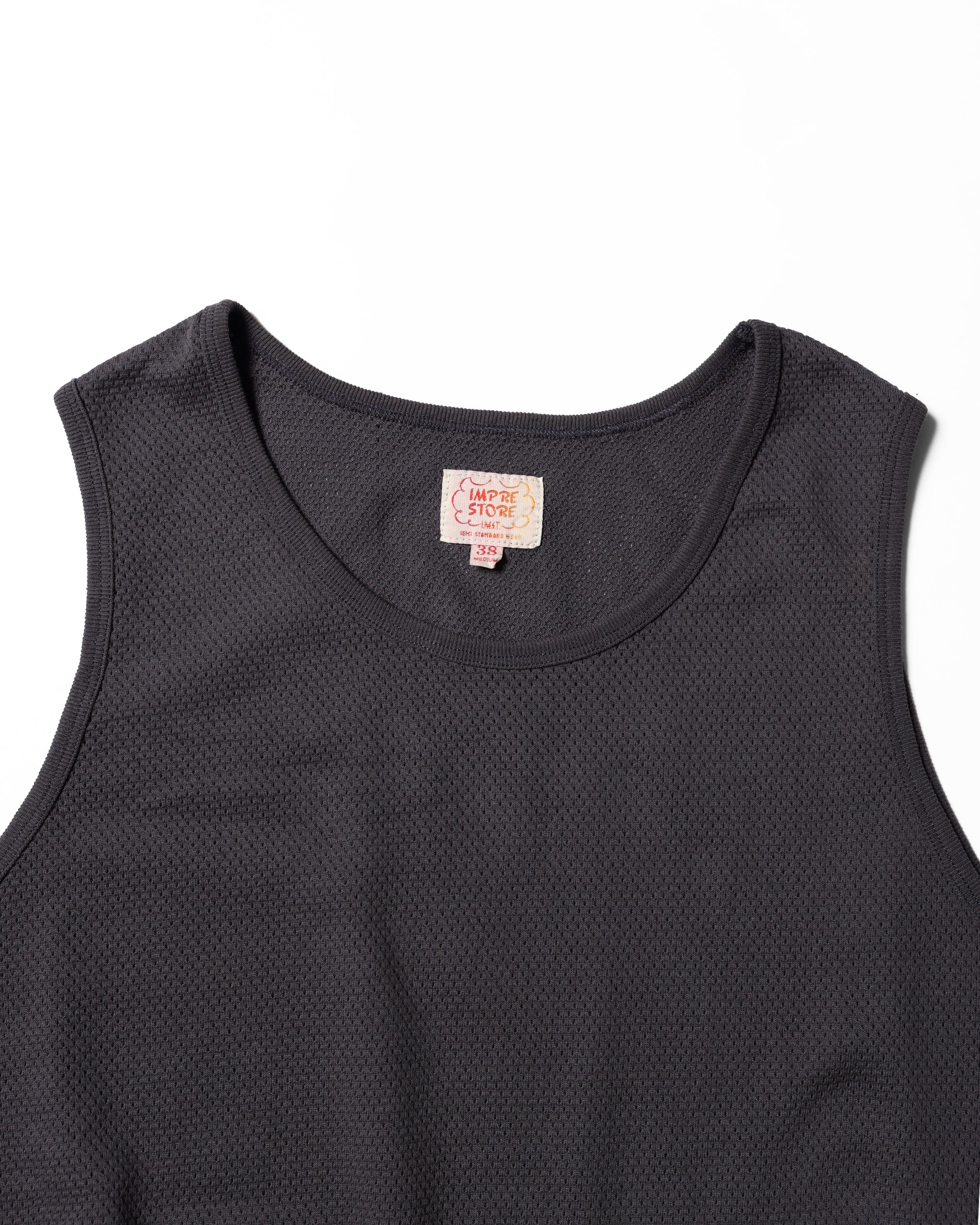 Tricot Mesh Tank Top / Brock (White)