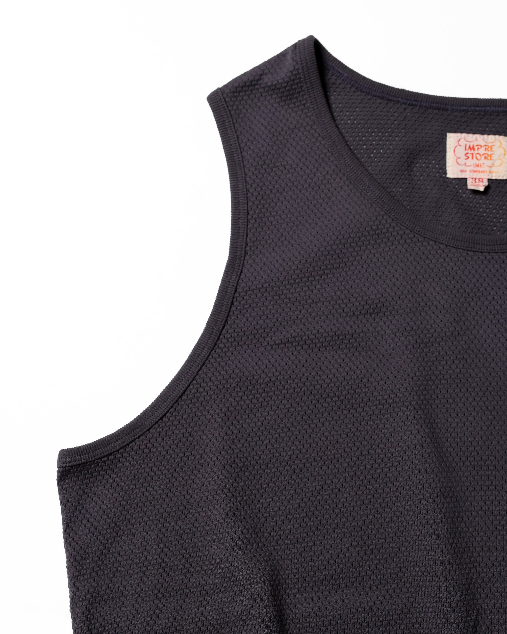 Tricot Mesh Tank Top / Brock (White)