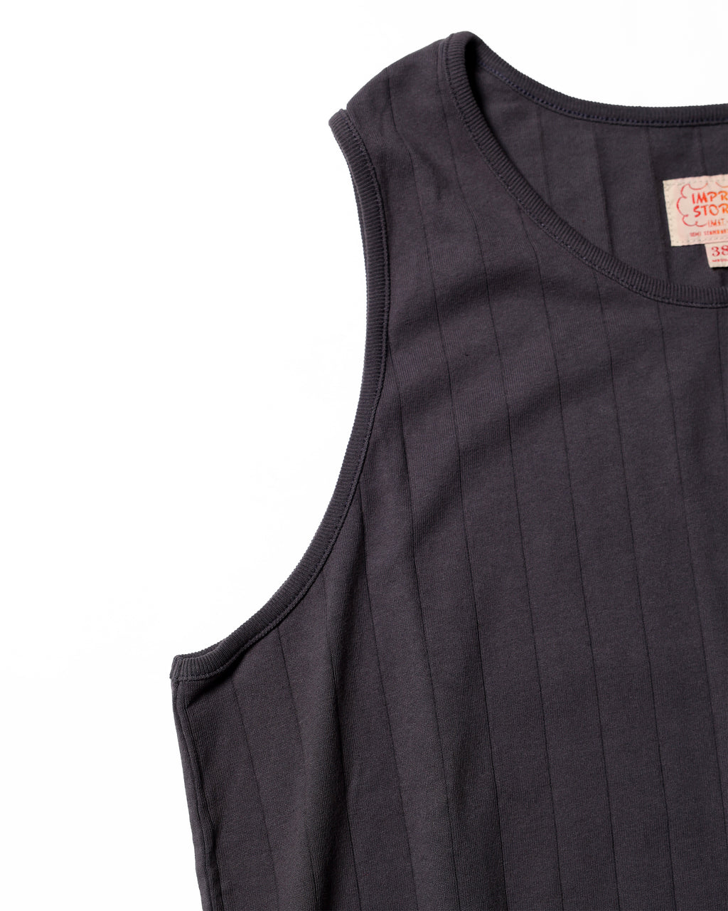Needle Pulling Tank Top / Misty (White)
