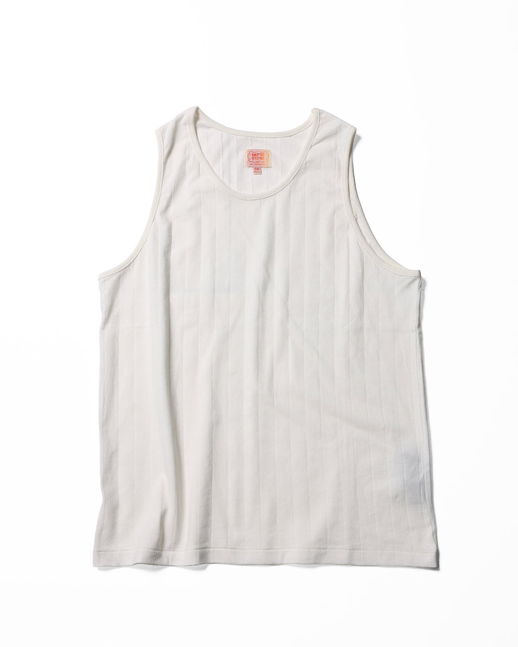 Needle Pulling Tank Top / Misty (White)