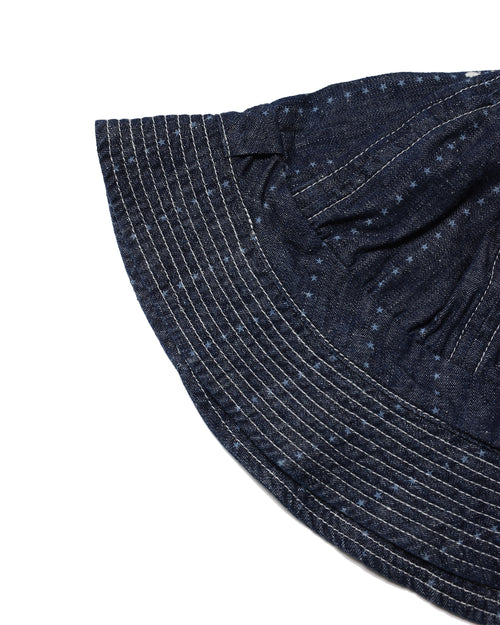 Utility　Denim Hat stars & stripes　Pinst★ripe ／ Spector-6.5oz★ (★Onewash)