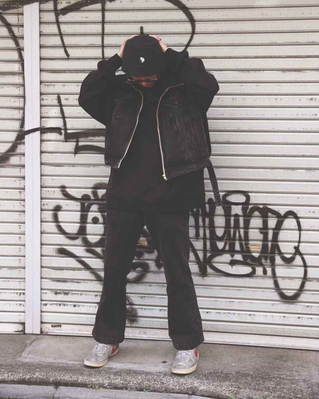 DenimFriscoPants Flare／Barnes (Black)