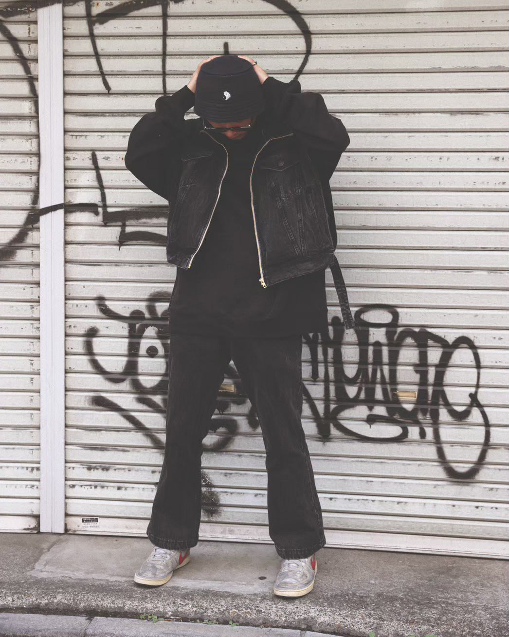 DenimFriscoPants Flare／Barnes (Black)
