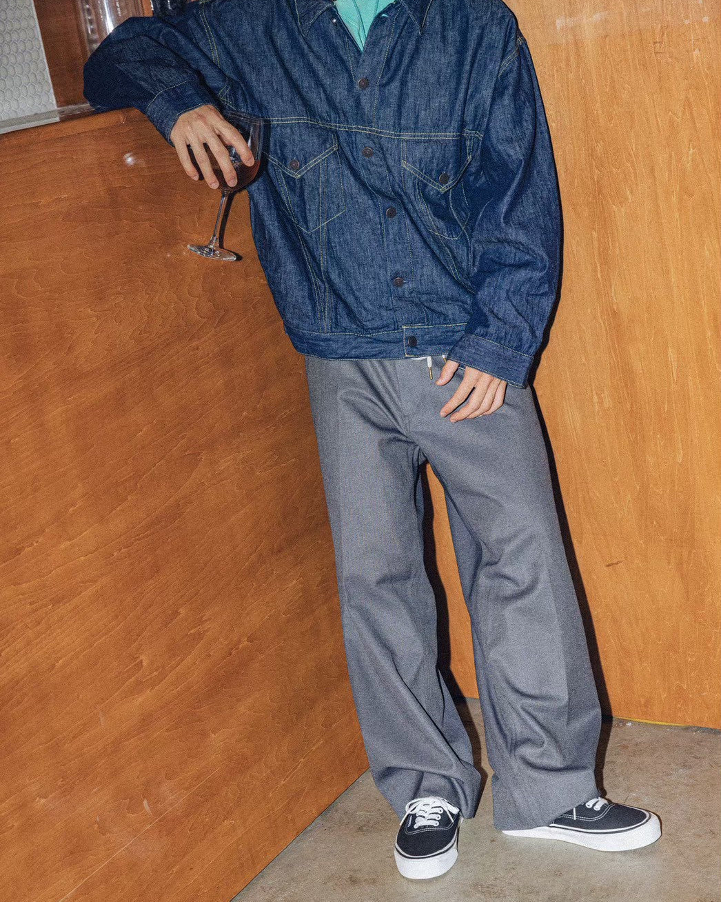 Frisco pants -sta-prest twill / DOC-Prest (Charcoal)