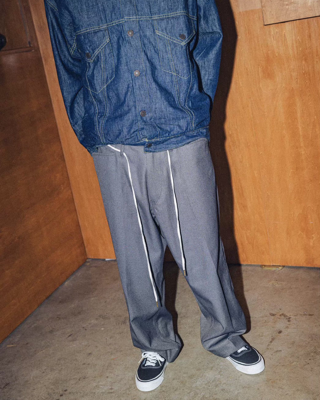 Frisco pants -sta-prest twill / DOC-Prest (Charcoal)
