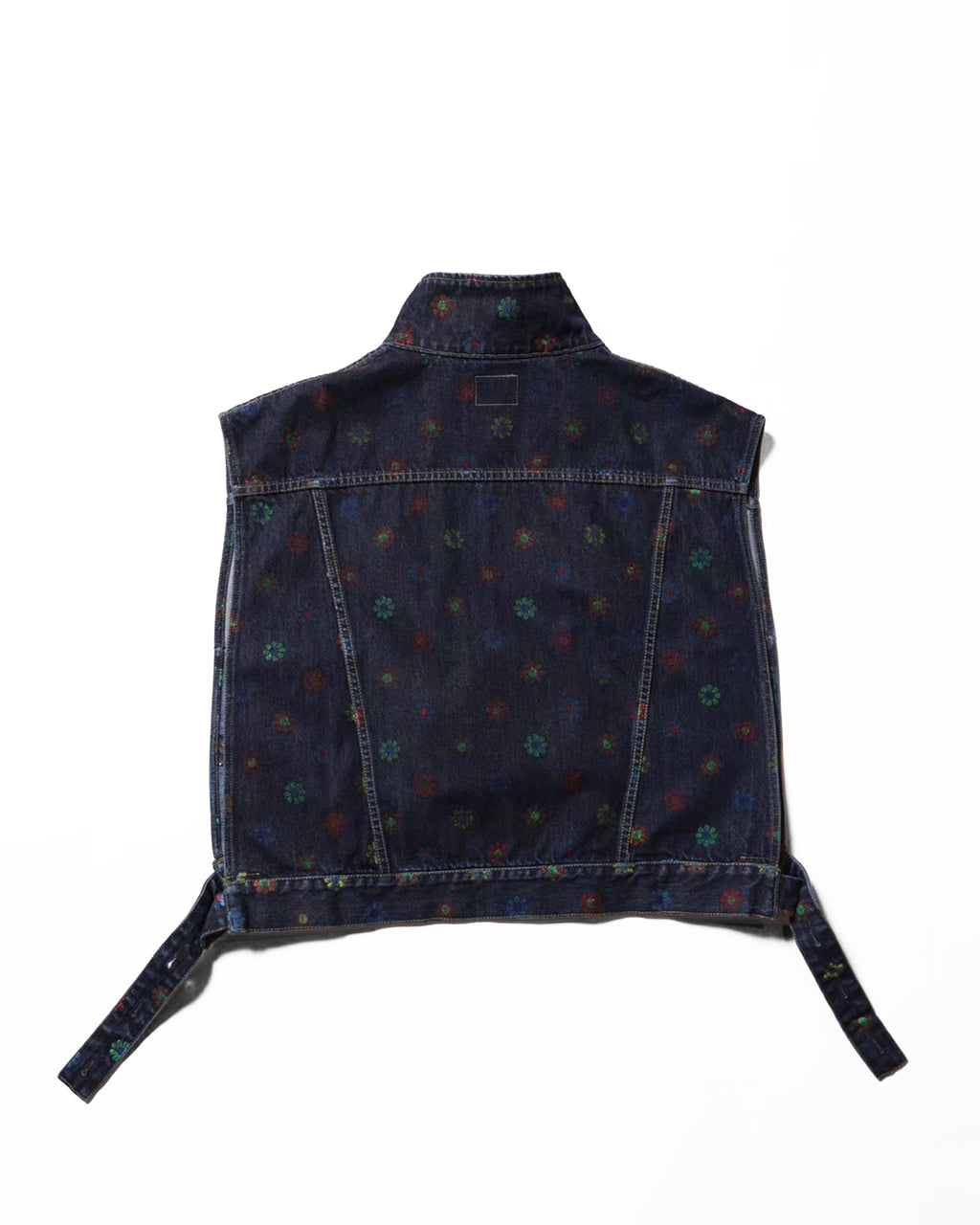 FlowerDenimTruckerVest／Taylor.FW (SMOKEBLUE)
