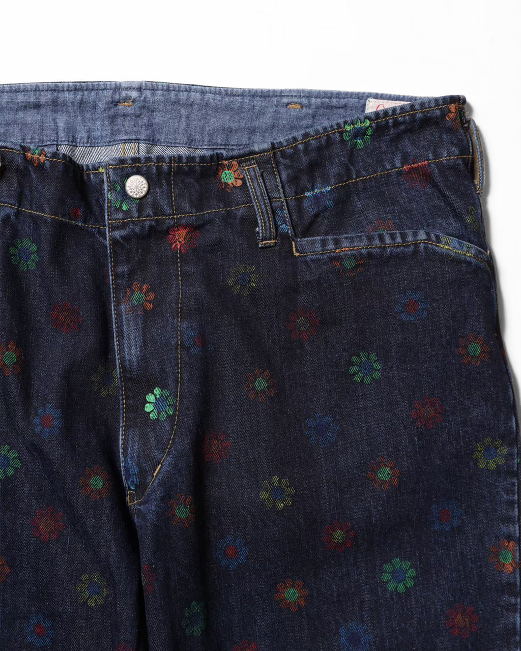 FlowerDenimFriscoPants／Barnes.FW (SMOKEBLUE)