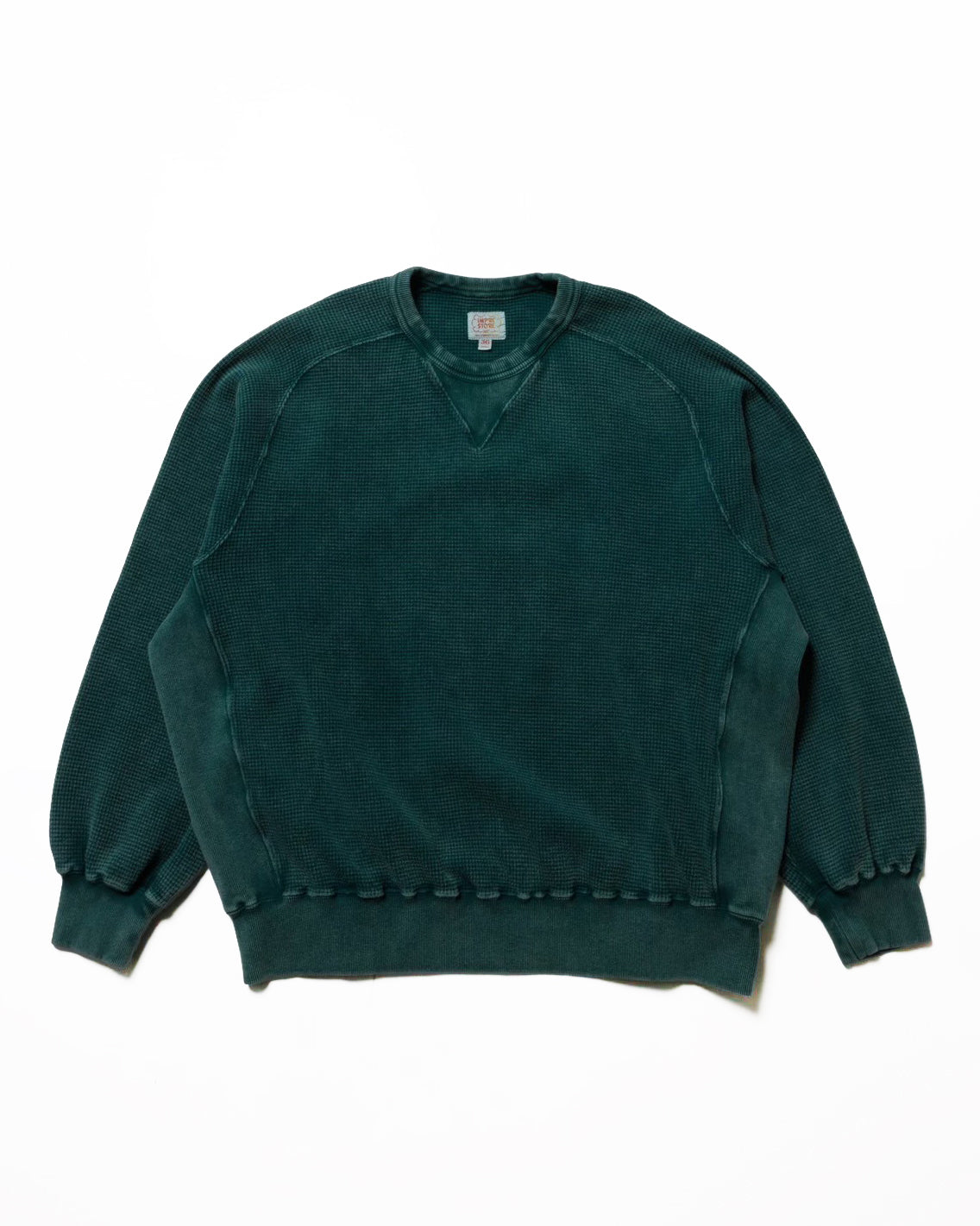 Thermal long tee-vintage dye / SULLY -Faded vintage dye (Green)