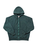 Zip hoodie separate pocket / Thompson t-cloth V.D (faded green)