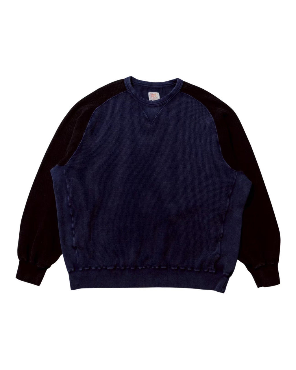Thermal long tee-vintage dye / SULLY -Faded vintage dye (Black×Navy)