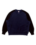 Thermal long tee-vintage dye / SULLY -Faded vintage dye (Black×Navy)