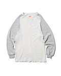 Honeycomb Thermal Freedom L/S Tee / Nelson (White×Gray)