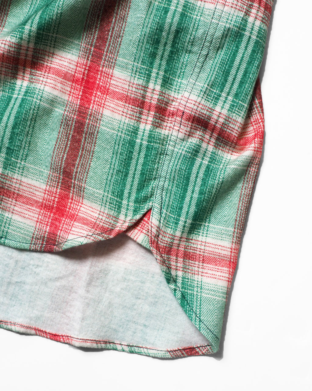 Flannel Hooded Shirt / Springsteen (Green×Red)