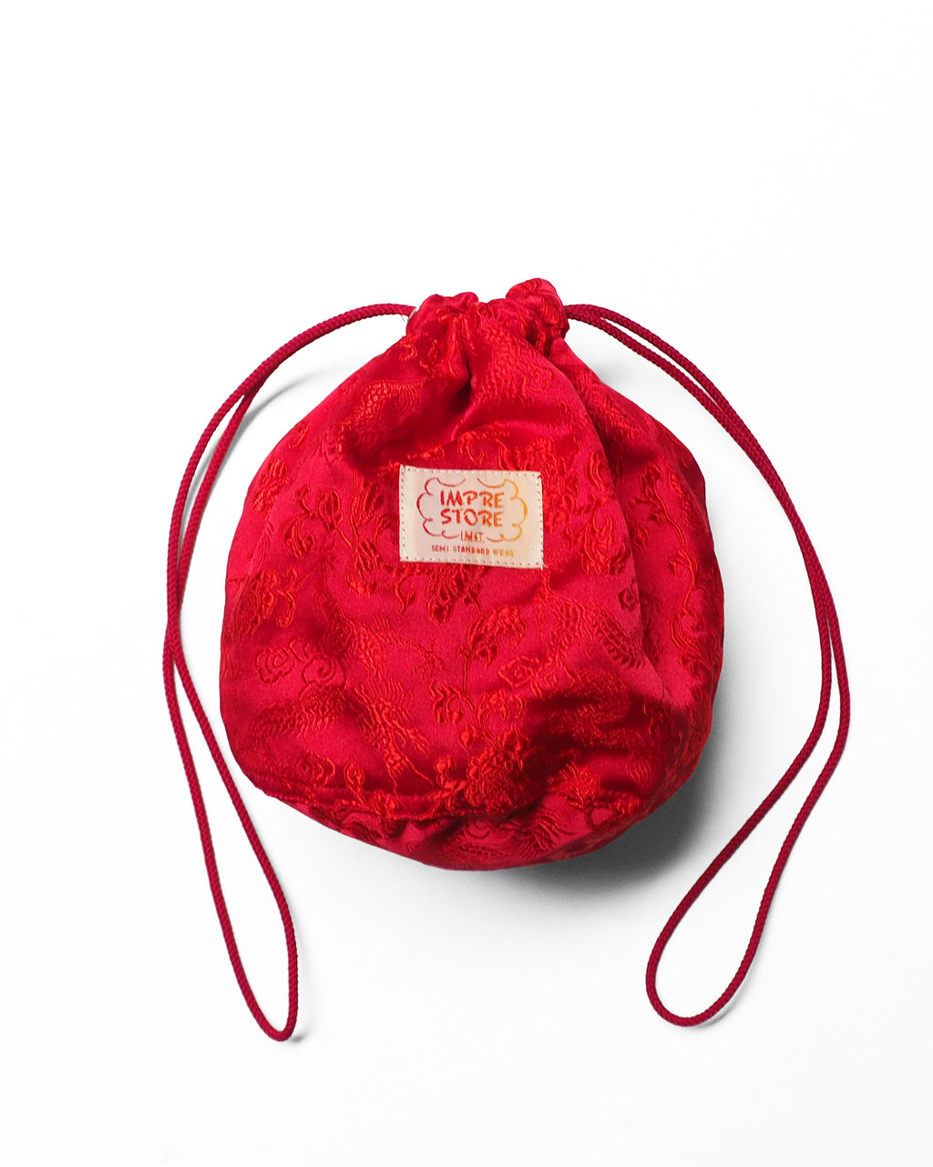 Effects Bag / Serge-Taiwanese Qipao Fabric (Red)