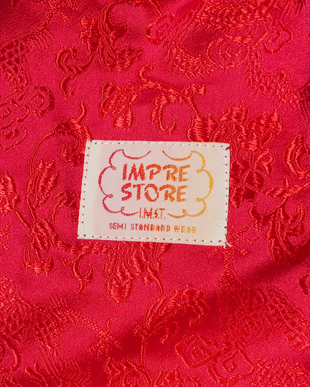 Effects Bag / Serge-Taiwanese Qipao Fabric (Red)