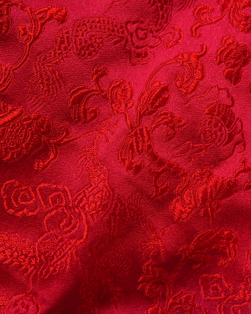 Effects Bag / Serge-Taiwanese Qipao Fabric (Red)