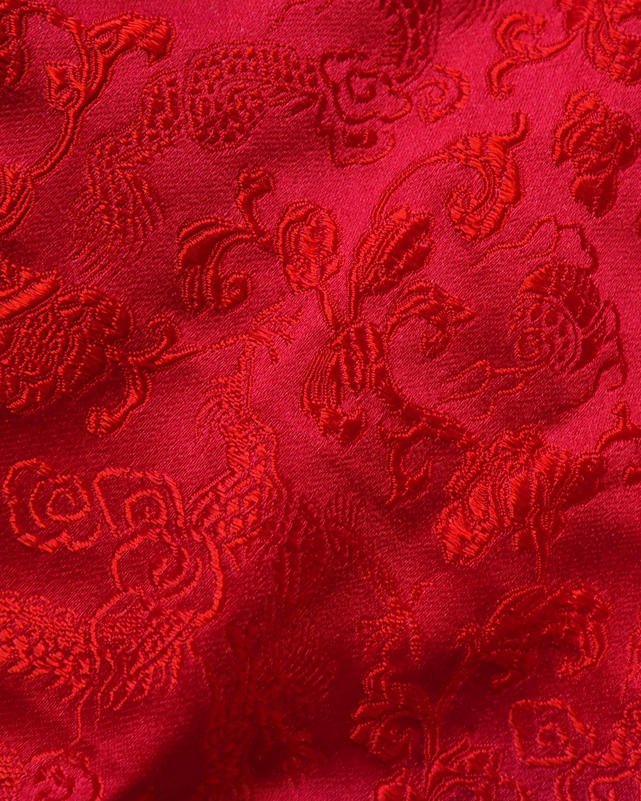 Effects Bag / Serge-Taiwanese Qipao Fabric (Red)