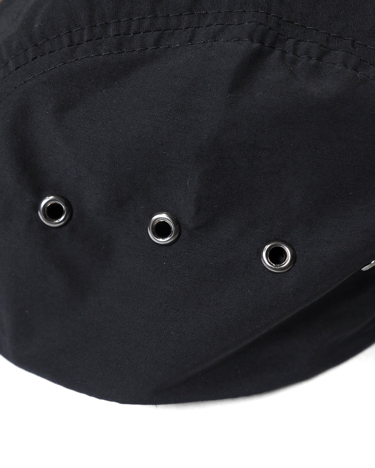 Nylon 2tone Long Bill Cap／Casey (Black/Red)