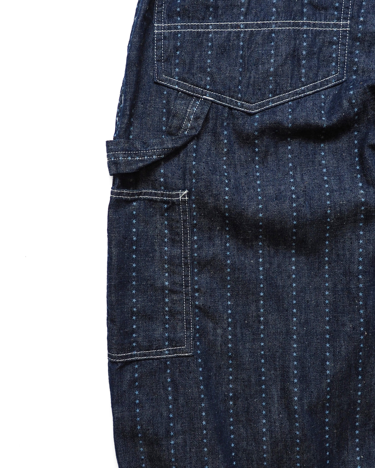 Painter pants (6.5oz selvedge denim)Pinst★ripe / BIFF-6.5oz★ (Blue Denim ★Onewash )