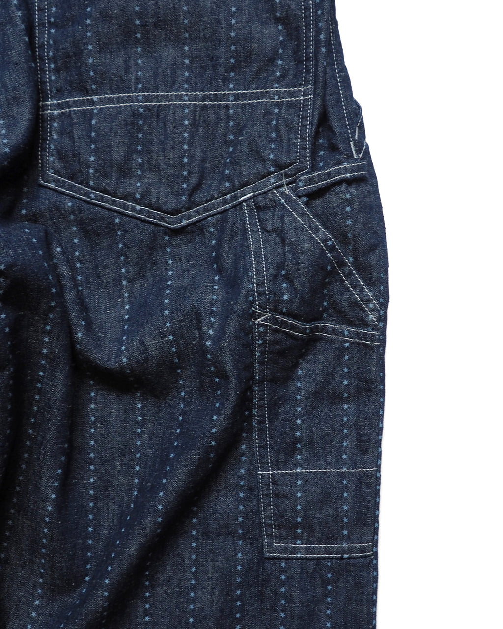 Painter pants (6.5oz selvedge denim)Pinst★ripe / BIFF-6.5oz★ (Blue Denim ★Onewash )