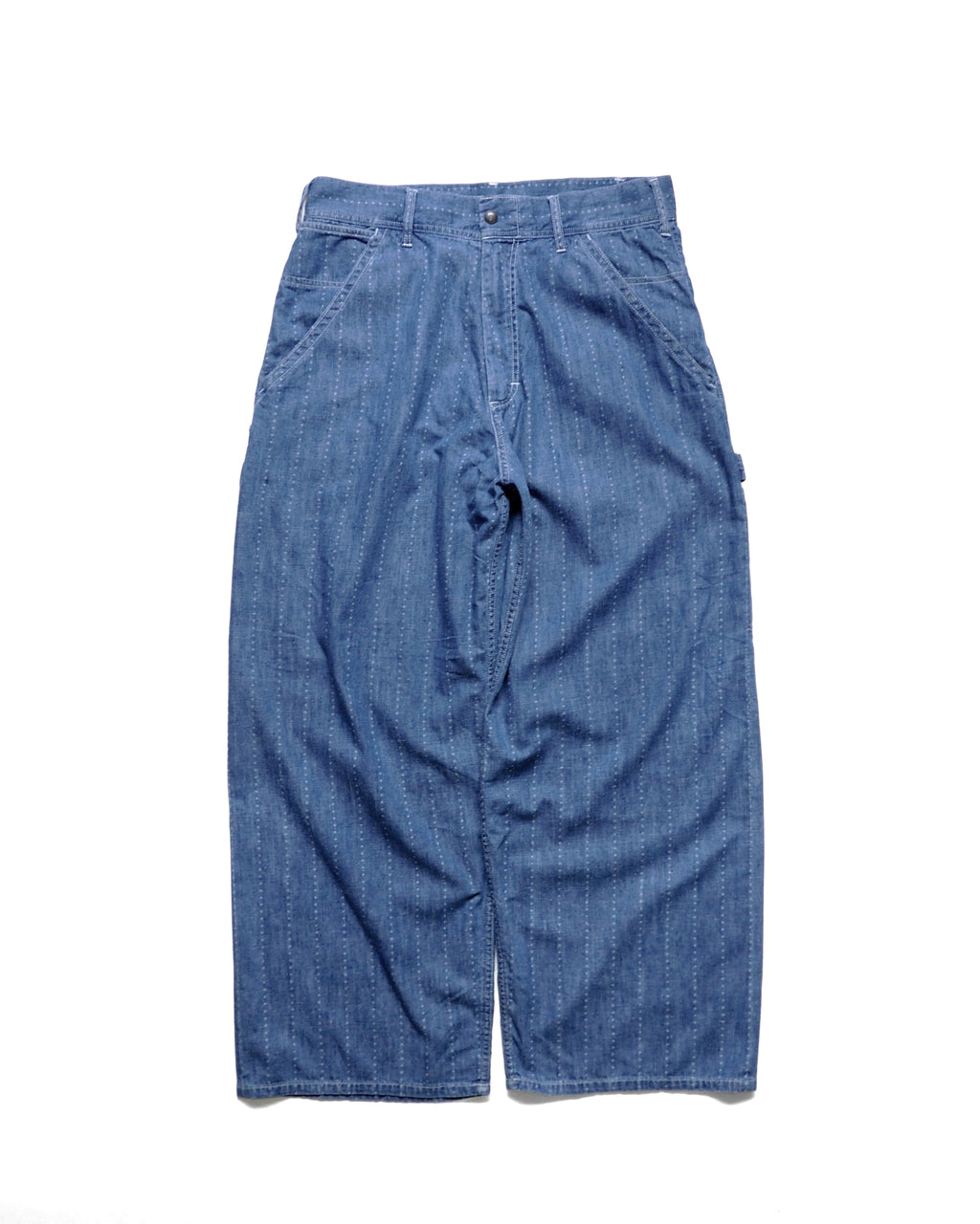 Painter pants (6.5oz selvedge denim)Pinst★ripe / BIFF-6.5oz★ (Blue Denim ★Vintagewash,Blue)