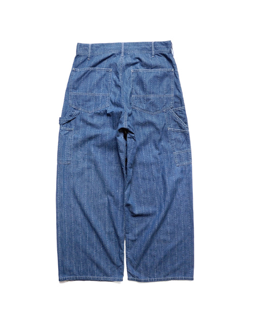 Painter pants (6.5oz selvedge denim)Pinst★ripe / BIFF-6.5oz★ (Blue Denim ★Vintagewash,Blue)