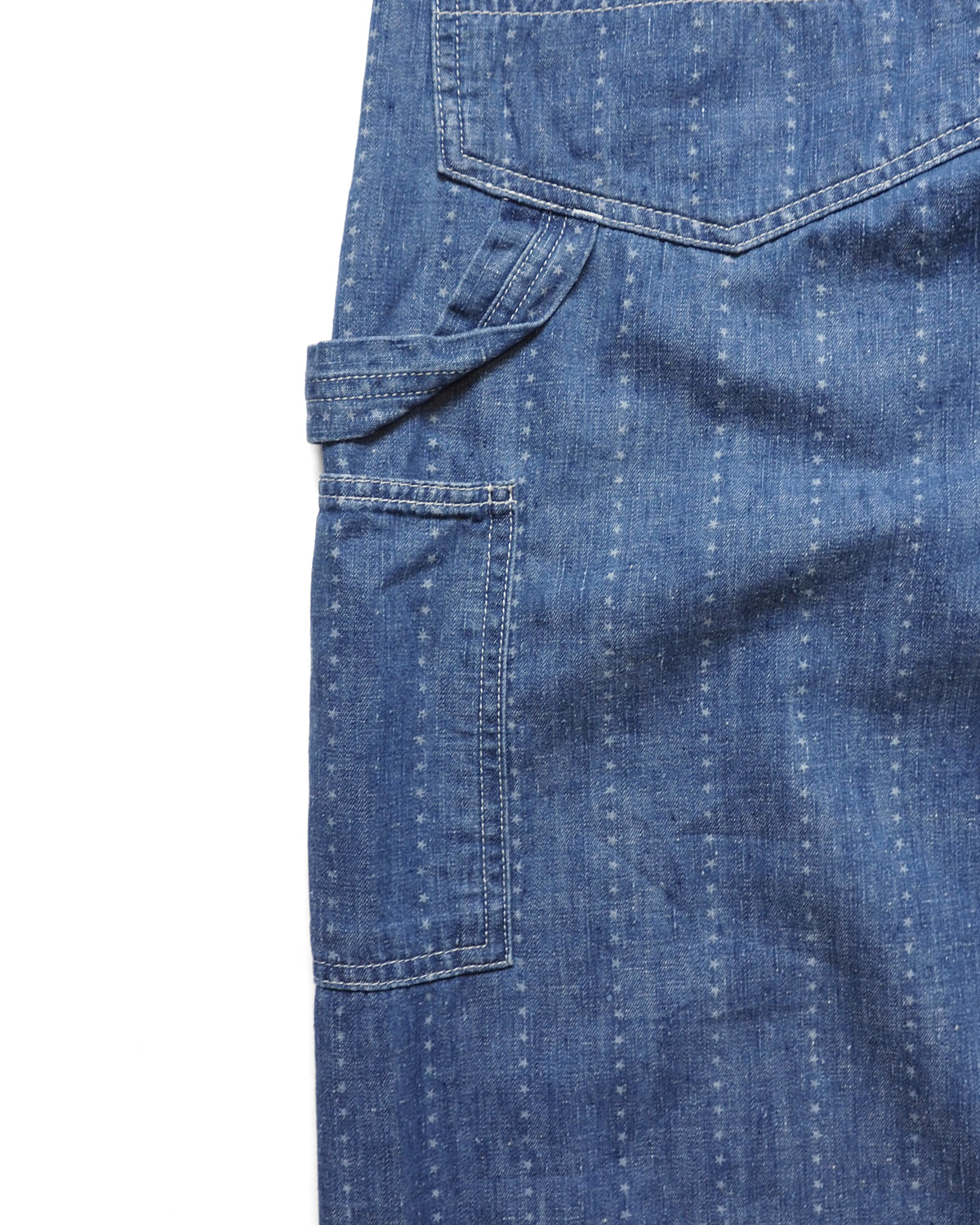 Painter pants (6.5oz selvedge denim)Pinst★ripe / BIFF-6.5oz★ (Blue Denim ★Vintagewash,Blue)