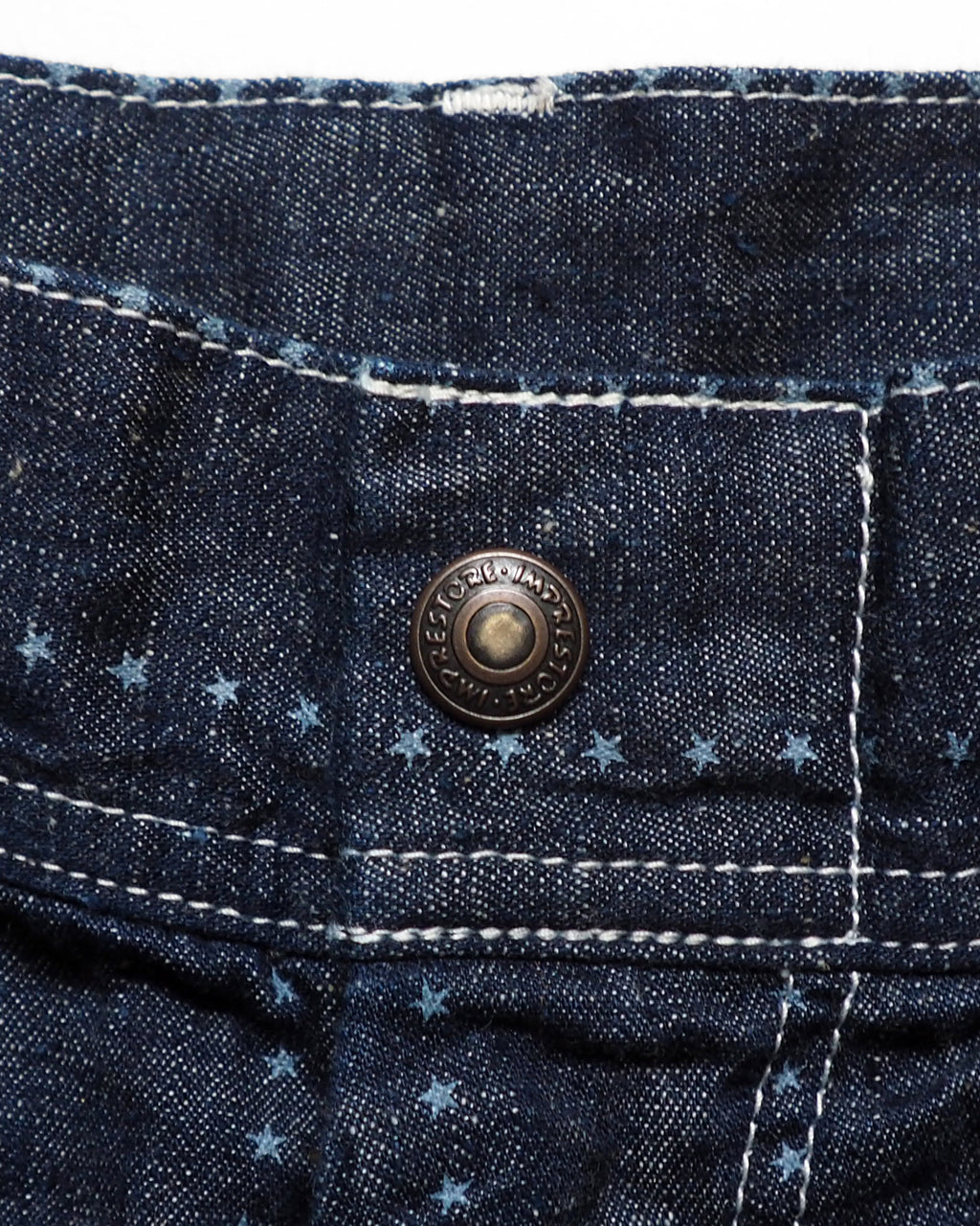 Painter pants (6.5oz selvedge denim)Pinst★ripe / BIFF-6.5oz★ (Blue Denim ★Onewash )