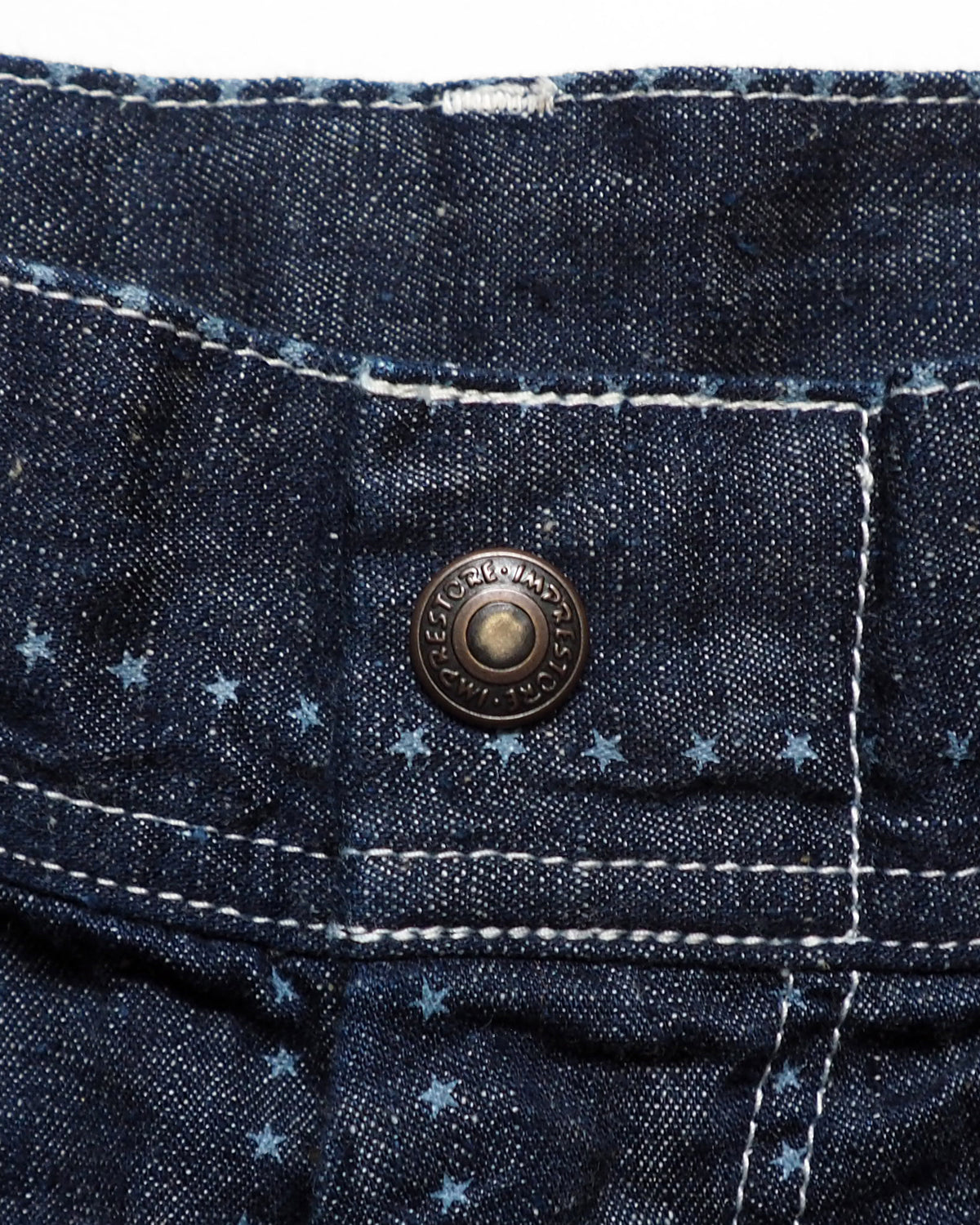 Painter pants (6.5oz selvedge denim)Pinst★ripe / BIFF-6.5oz★ (Blue Denim ★Onewash )