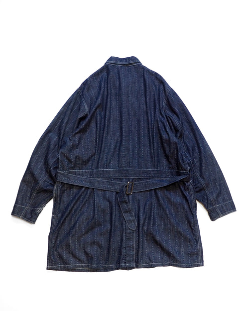 Shop coat(6.5oz selvedge denim)Pinst★ripe / Mario-6.5oz★ (Onewash)