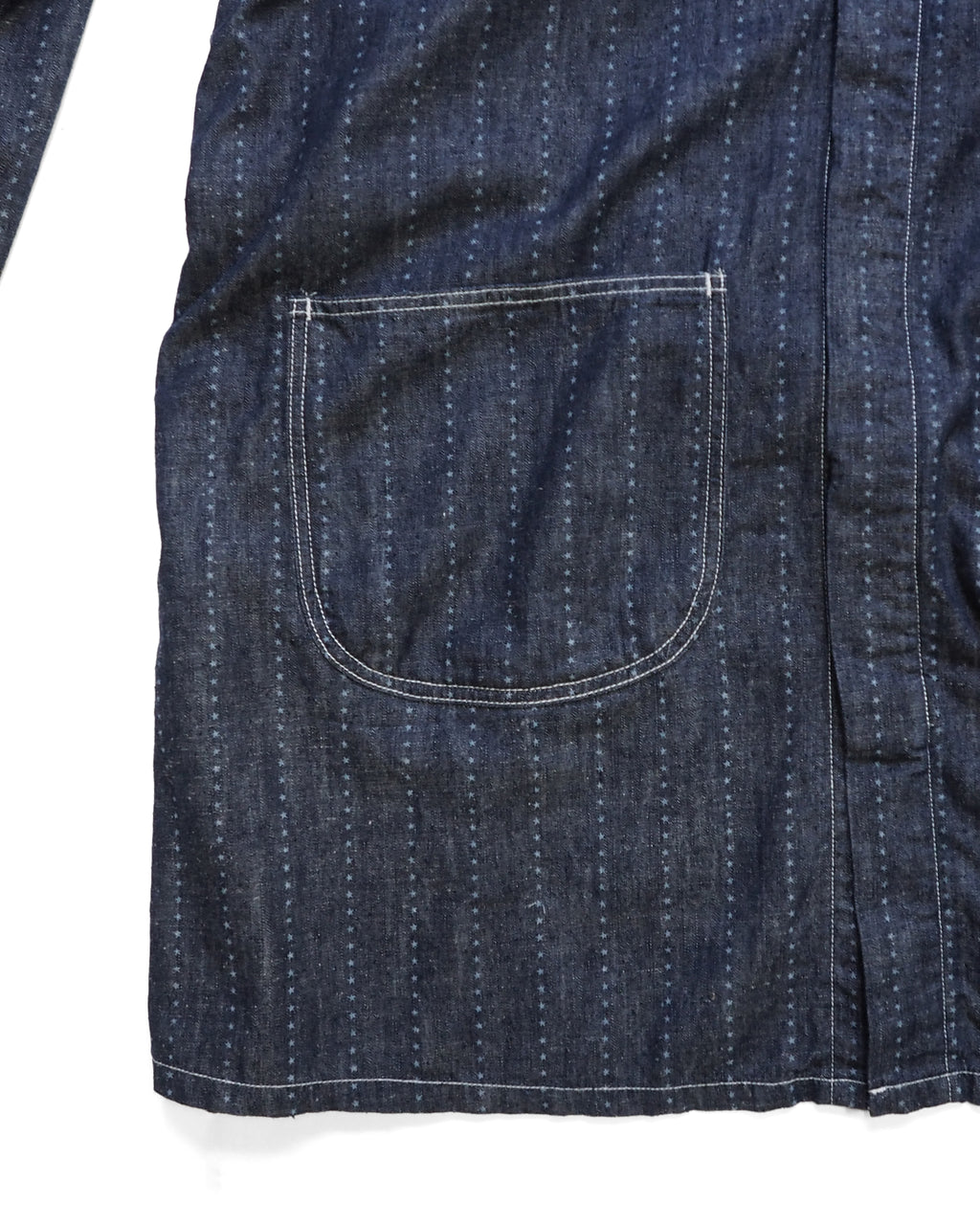 Shop coat(6.5oz selvedge denim)Pinst★ripe / Mario-6.5oz★ (Onewash)